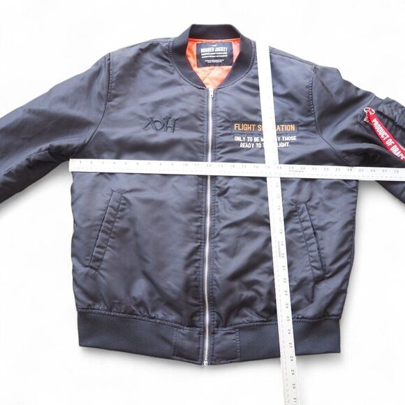 Art of Homage AOH Flight Simulation Christian Streetwear Bomber Jacket Men's  XL - Picture 10 of 12